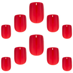 Elegant Touch False Nails Squoval Petite - Red Rose (Loose)