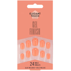 Elegant Touch False Nails Squoval Short Length - Apricot Crush