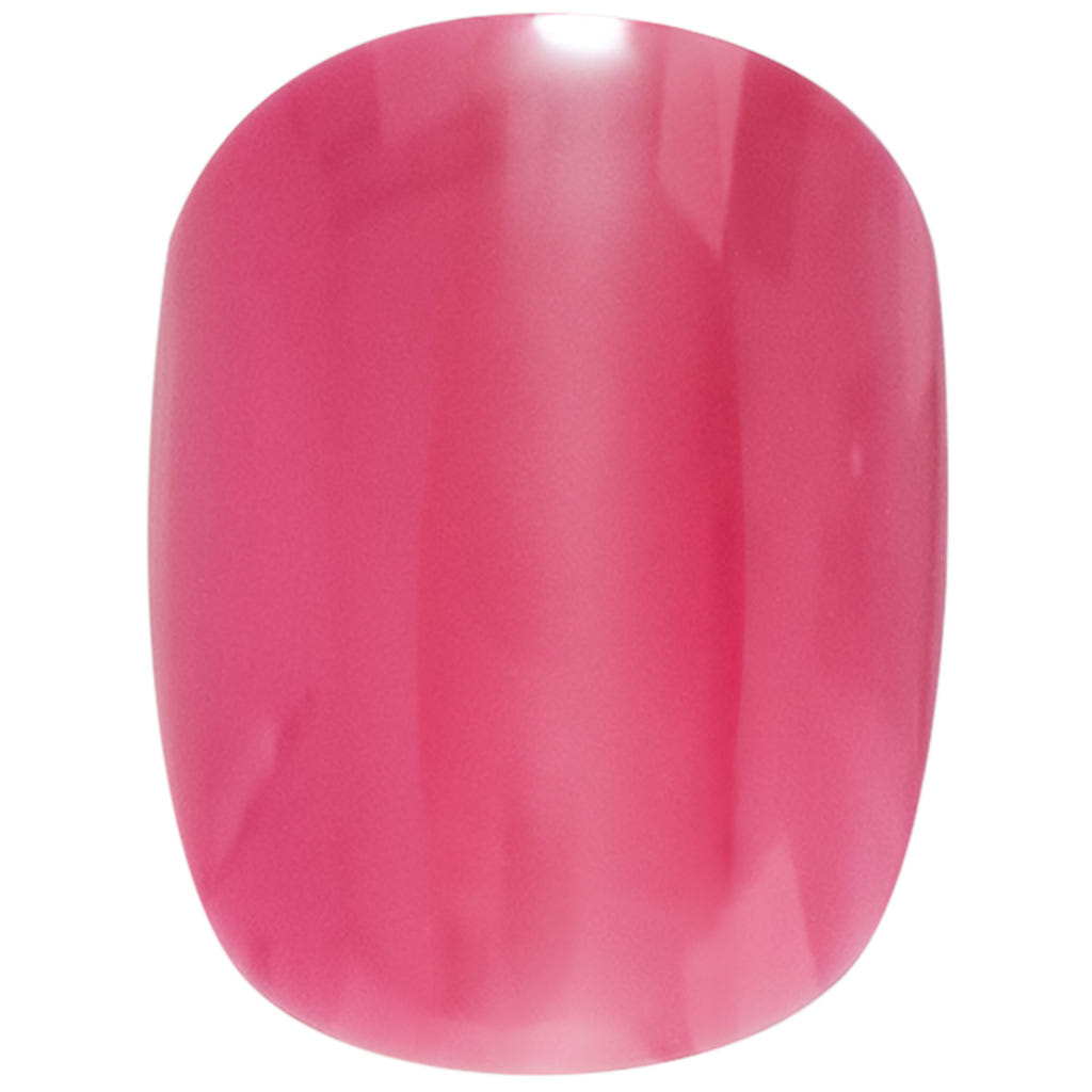 Elegant Touch False Nails Squoval Short Length - Glass Cranberry (Close Up)