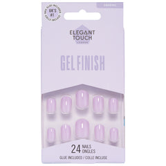 Elegant Touch False Nails Squoval Short Length - Lavender Love