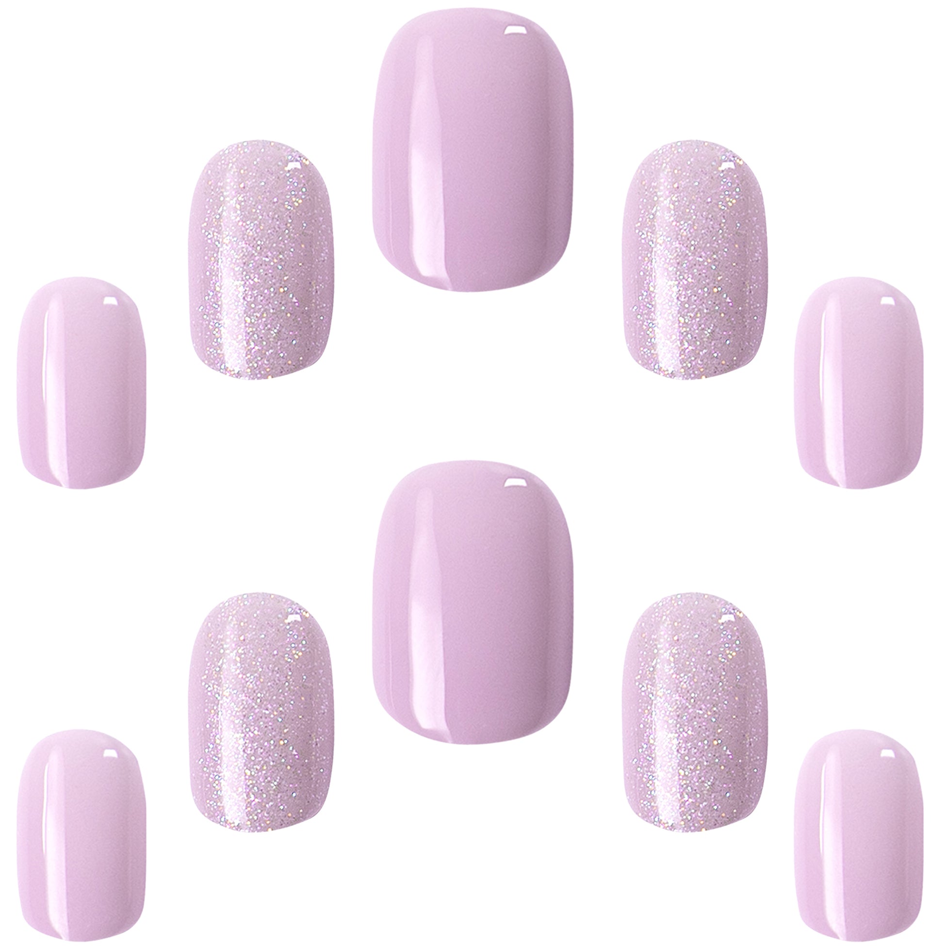 Elegant Touch False Nails Squoval Short Length - Lavender Spritz ...