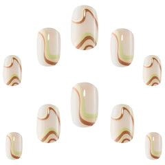 Elegant Touch False Nails Squoval Short Length - New Wave (Loose)