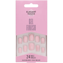 Elegant Touch False Nails Squoval Short Length - Perfect Pink