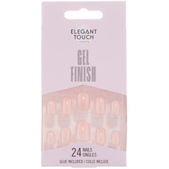 Elegant Touch False Nails Squoval Short Length - Rose Fizz