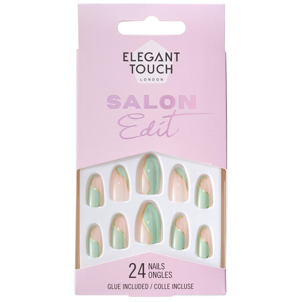 Elegant Touch False Nails Stiletto Short Length - Blessed Not Stressed