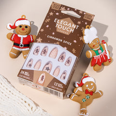 Elegant Touch False Nails Stiletto Short Length - Cinnamon Spice (Lifestyle Shot)