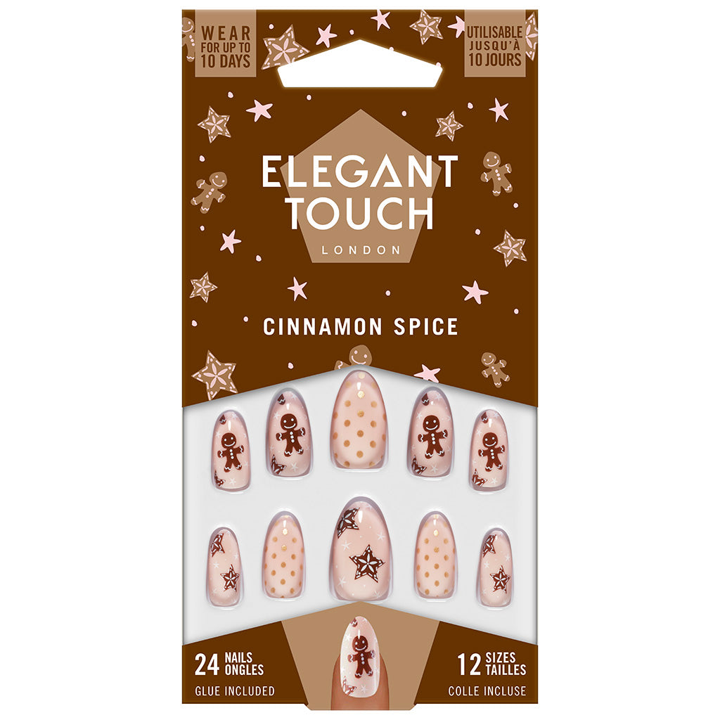 Elegant Touch False Nails Stiletto Short Length - Cinnamon Spice