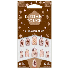 Elegant Touch False Nails Stiletto Short Length - Cinnamon Spice