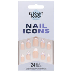 Elegant Touch False Nails Stiletto Short Length - Forget-Me-Not