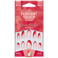 Elegant Touch False Nails Stiletto Short Length - Heatwave