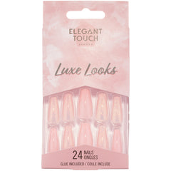 Elegant Touch Luxe Looks False Nails Squareletto Long Length - Bellini Baby
