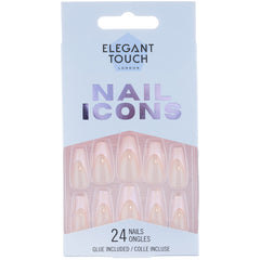 Elegant Touch Nail Icons False Nails Squareletto Long Length - Glow'd Up