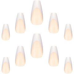 Elegant Touch Nail Icons False Nails Squareletto Long Length - Glow'd Up (Nails - Loose)