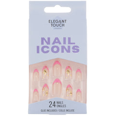 Elegant Touch Nail Icons False Nails Stiletto Short Length - Constellations