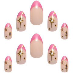 Elegant Touch Nail Icons False Nails Stiletto Short Length - Constellations (Nails - Loose)