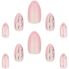 Elegant Touch Nail Icons False Nails Stiletto Short Length - Molten Metallics (Nails - Loose)