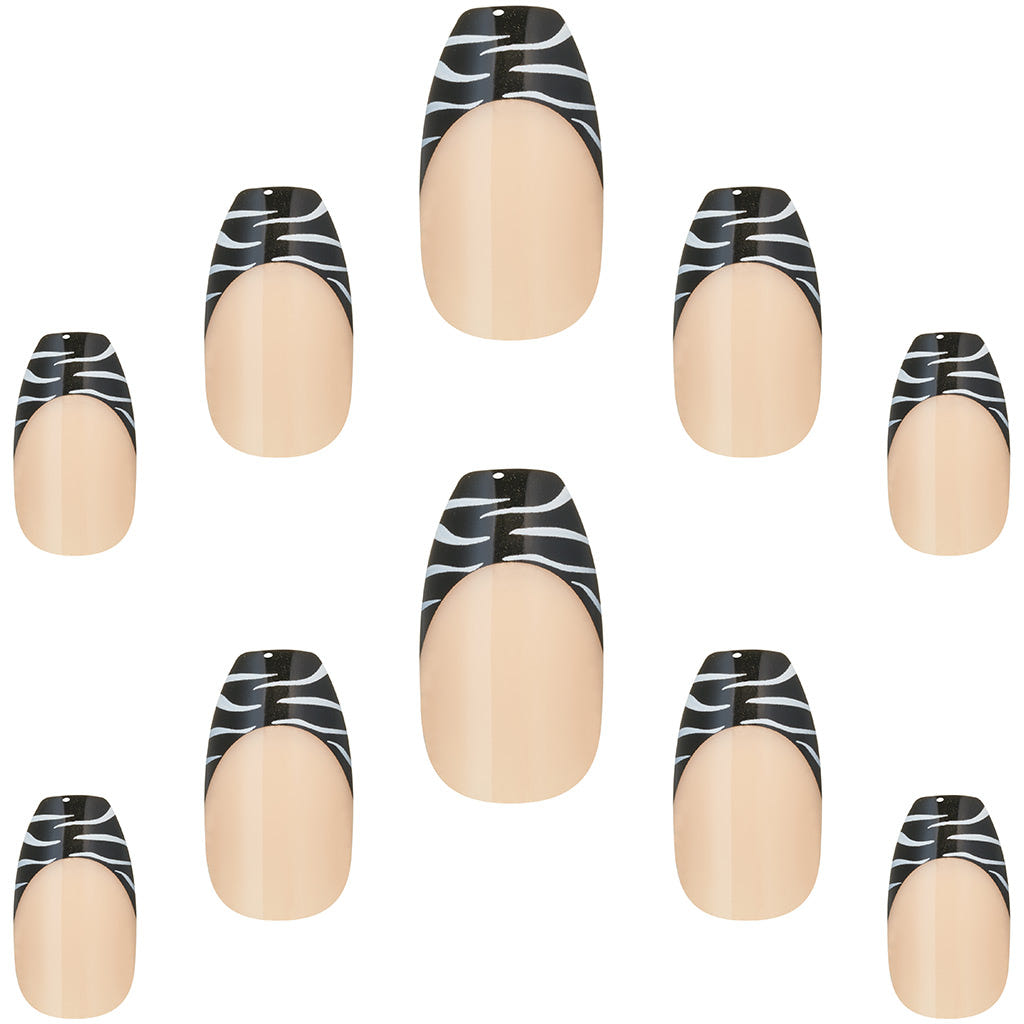 Elegant Touch Salon Edit False Nails Coffin Medium Length - Livin' Fearless (Nails - Loose)