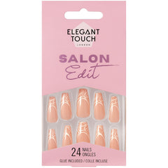 Elegant Touch Salon Edit False Nails Squareletto Long Length - Angel Energy
