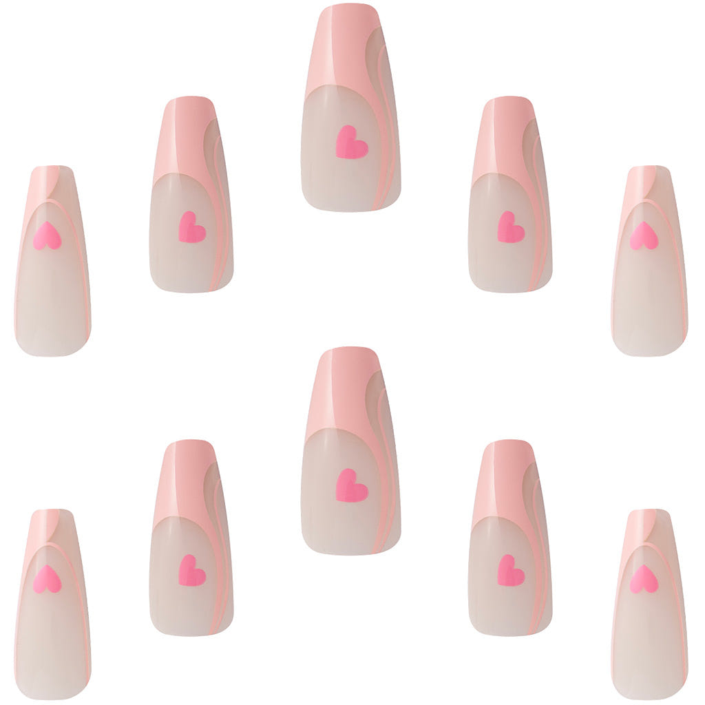Elegant Touch Salon Edit False Nails Squareletto Long Length - I Heart Me (Nails - Loose)