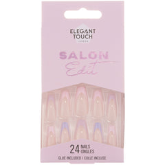 Elegant Touch Salon Edit False Nails Squareletto Long Length - Ultra Lilacs