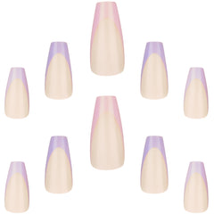 Elegant Touch Salon Edit False Nails Squareletto Long Length - Ultra Lilacs (Nails - Loose)