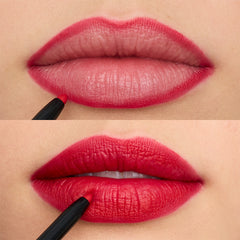 Essence 8H Matte Comfort Lip Liner (0.3g) - Model Shot 5 [07 Classic Red]