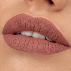 Essence 8H Matte Liquid Lipstick (2.5ml) - Model Shot 2 [02 Silky Hazelnut]