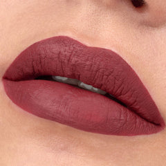 Essence 8H Matte Liquid Lipstick (2.5ml) - Model Shot 1 [08 Dark Berry]