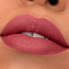 Essence 8H Matte Liquid Lipstick (2.5ml) - Model Shot 2 [08 Dark Berry]