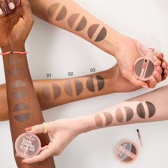Essence Brow Powder Duo Set (1.8g) - Model Colour Swatches