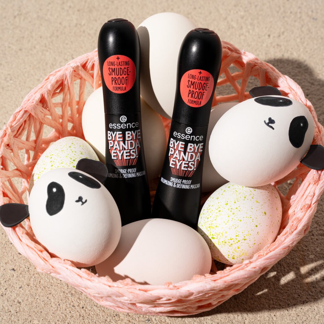 Essence Bye Bye Panda Eyes! Smudge-Proof Volumizing & Defining Mascara (16ml) - Lifestyle Shot