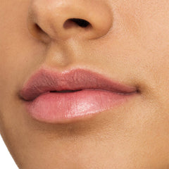 Essence Glossy Glaze High Shine Lipstick (1.9g) - Model Shot 2 [02 On Cloud Nude]