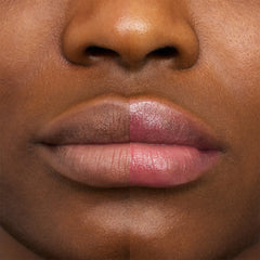 Essence Glossy Glaze High Shine Lipstick (1.9g) - Model Shot 1 (Before & After) [03 Pink Things Up]