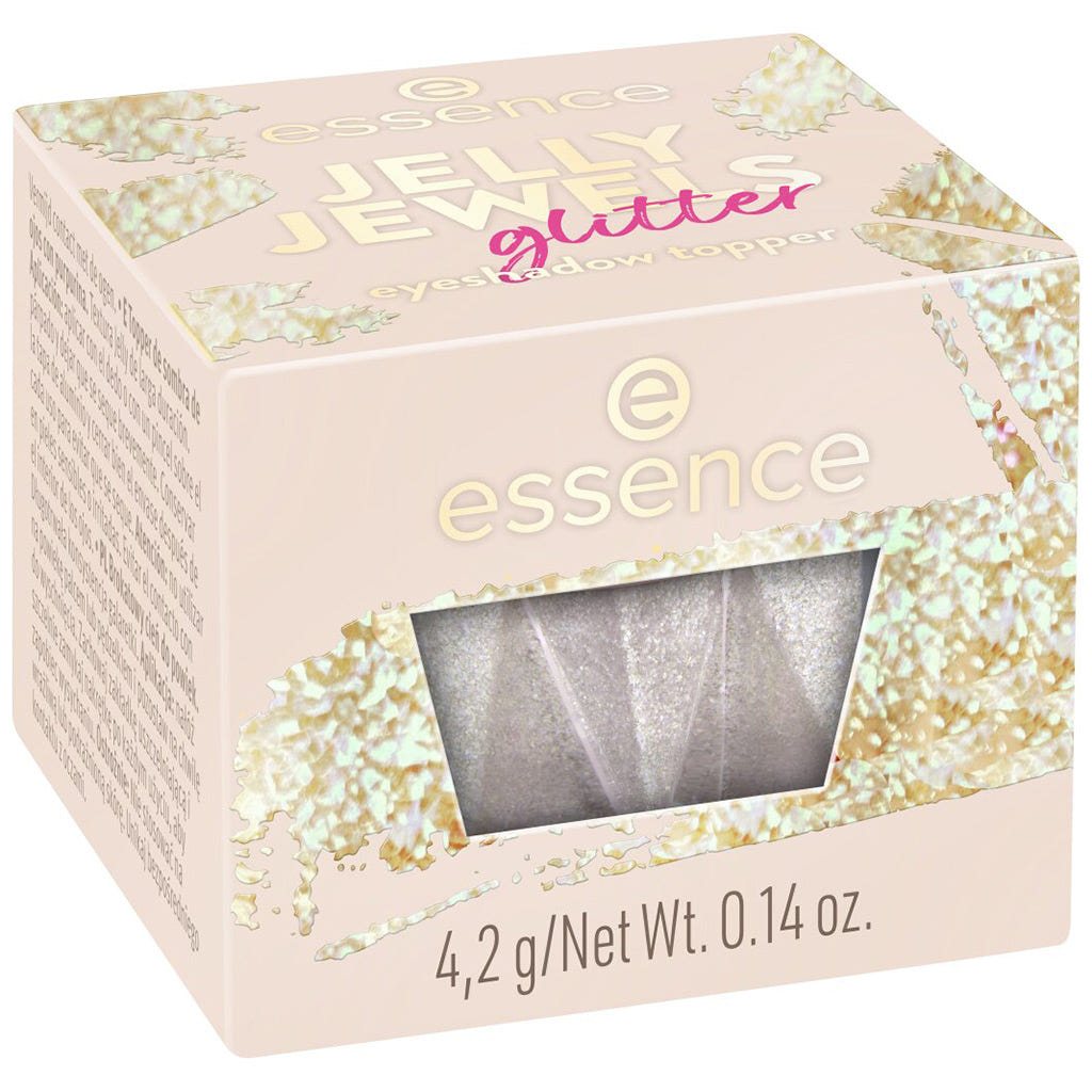 Essence Jelly Jewels Glitter Eyeshadow Topper (4.2g) - Packaging Shot [01 Golden Glam]