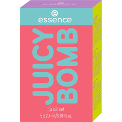 Essence Juicy Bomb Lip Oil Set (5 x 2.4ml) - Packaging