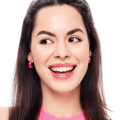 Essence Juicy Bomb Shiny Lipgloss (10ml) - Model Shot 3 [104 Poppin' Pomegranate]