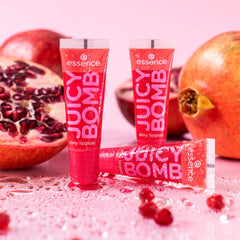 Essence Juicy Bomb Shiny Lipgloss (10ml) - Lifestyle Shot [104 Poppin' Pomegranate]