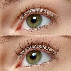 Essence Lash Princess False Lash Effect Mascara Black Brown (12ml) - Model Shot 1 (Before & After)