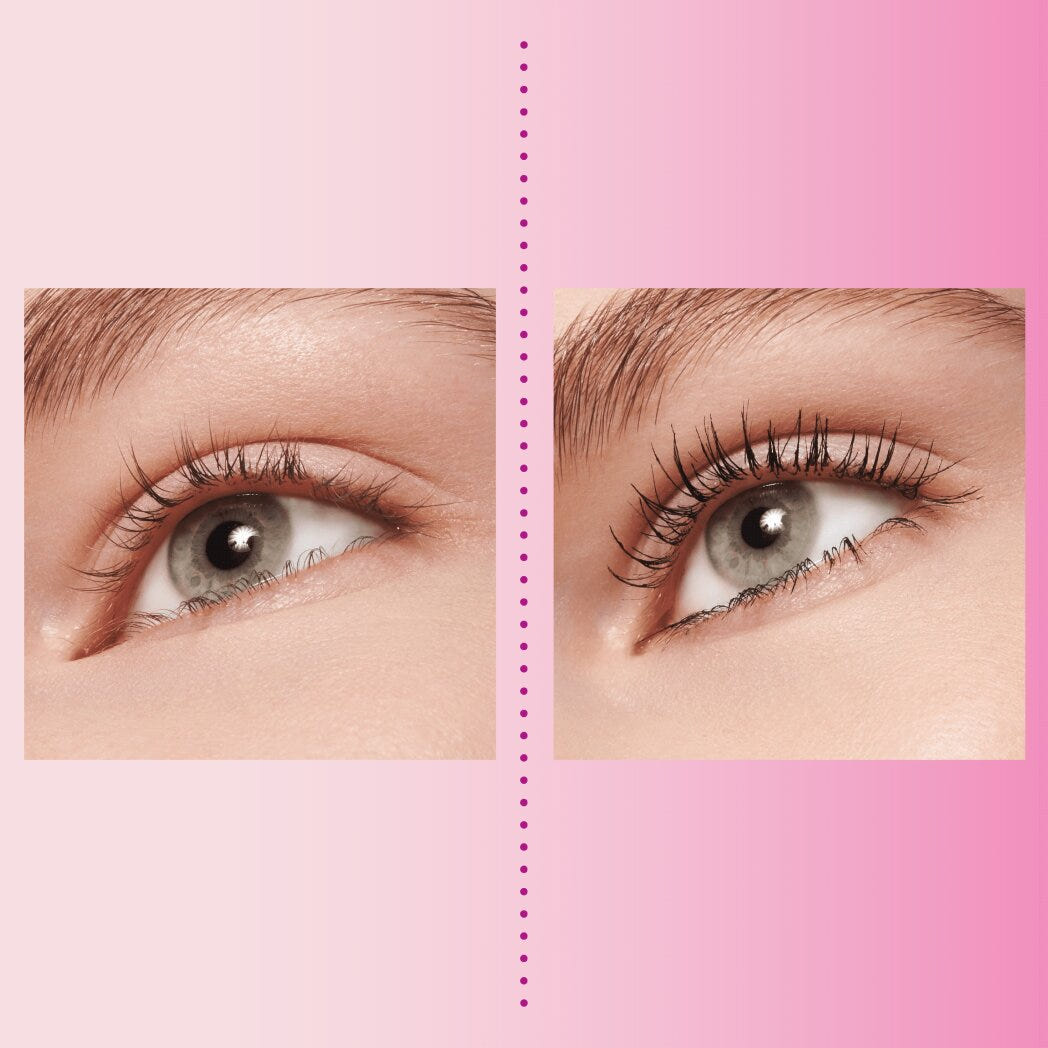 Essence Lash Princess Sculpted Volume Mascara (12ml) - Model Shot Before and After
