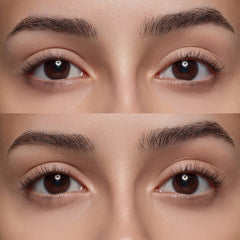 Essence Lash Without Limits Brown Extreme Lengthening & Volume Mascara (13ml) - Model Shot 1 (Before & After)