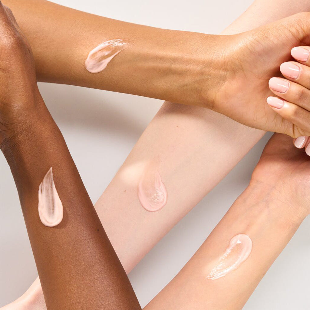 Essence Silky Blur Poreless Primer (30ml) - Model Arm Swatches