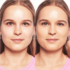 Essence Stay All Day 16H Long Lasting Foundation (30ml) - Model Shot 1 Before & After) [03 Soft Honey]