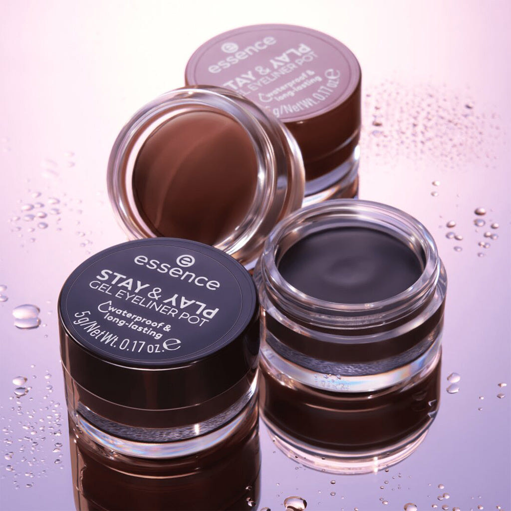 Essence Stay & Play Gel Eyeliner Pot (5g) - Lifestyle Shot