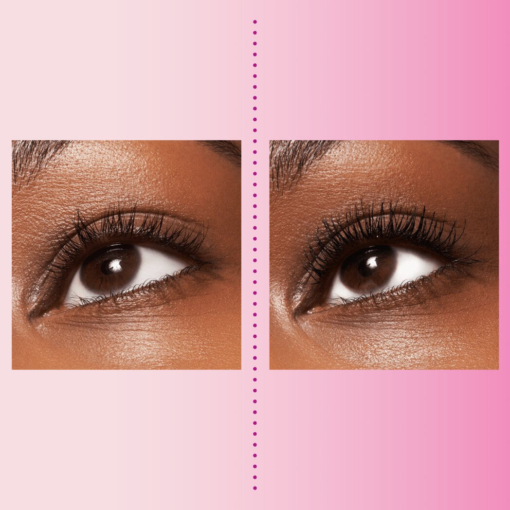 Essence Volume Booster Lash Primer (7ml) - Model Shot Before and After