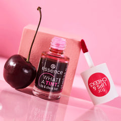 Essence What A Tint! Lip & Cheek Tint (4.9ml) - Lifestyle Shot 4 [01 Kiss From A Rose]