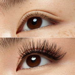 Essence What The Fake! False Lashes 02 Dramatic Curl (Model Shot 1 - Before & After)