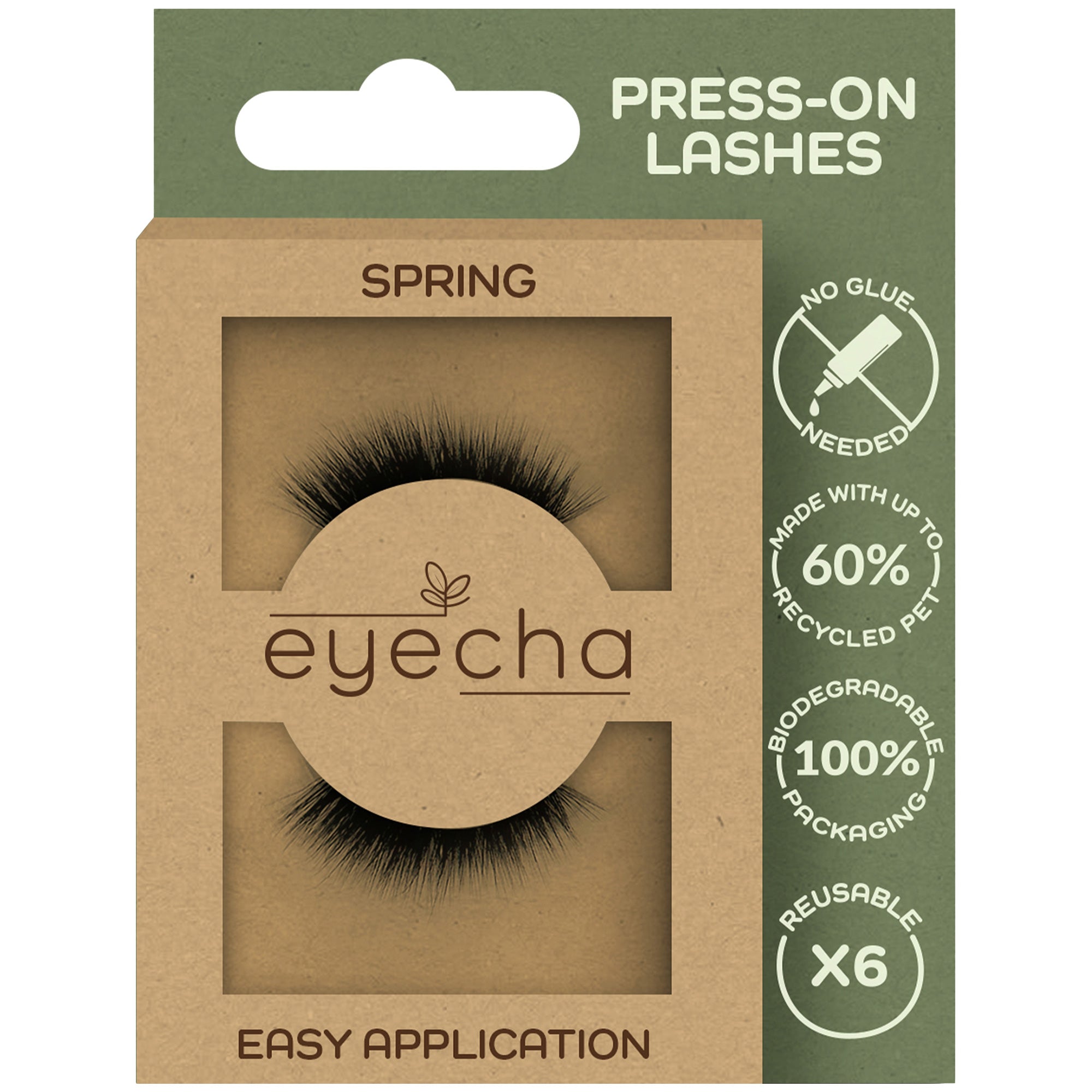 Eyecha Eco Press-On False Lashes - Spring | False Eyelashes