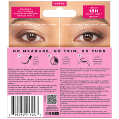 Eylure 3/4 Length Lashes 016 (Back of Packaging)