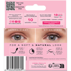 Eylure 3/4 Length Lashes 026 (Back of Packaging)