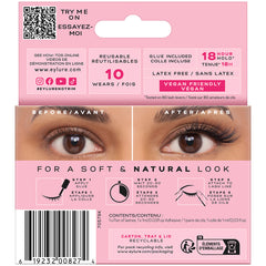 Eylure 3/4 Length Lashes - 024 (Back of Packaging)